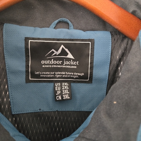 MagcoMsen Windproof Water Resistant Outdoor Jacket 5 Pockets for Hiking size 2XL - Picture 14 of 16